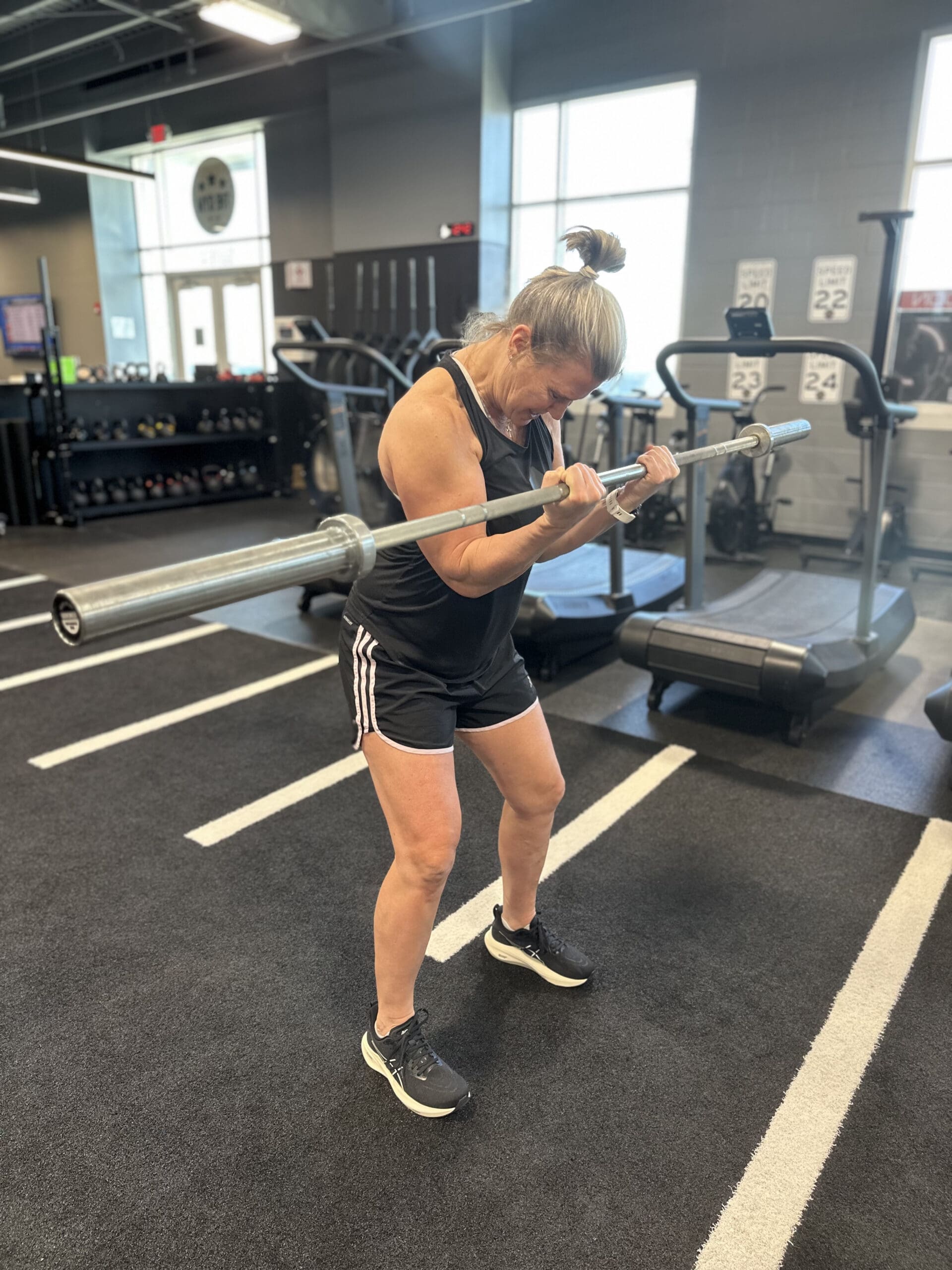 Athlete lifting